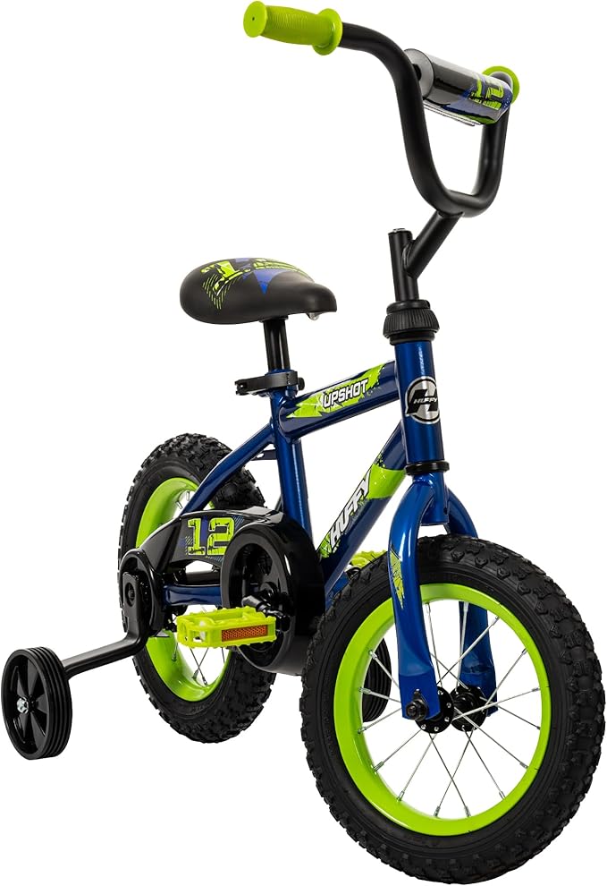 Huffy Upshot 12/16/20 Inch Boys' Bike for Kids, Ages 3+ Years Old, Multiple Color Options, Removable Training Wheels (12" and 16" Only), BMX Design, Designed for Growth, Durable, Easy Assembly