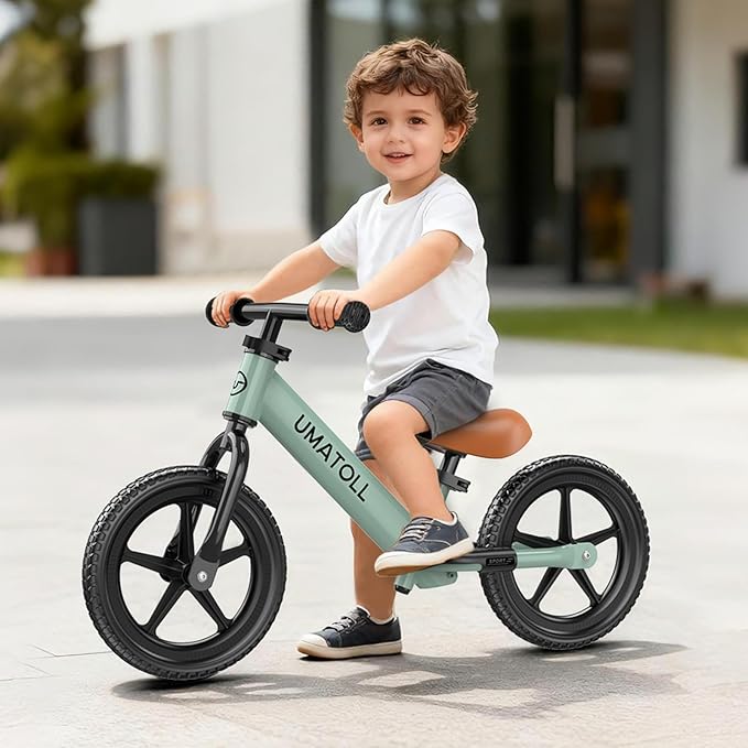Umatoll Toddler Balance Bike for 2-5 Year Old, Adjustable Kids Toy Bicycle, Gift for Ages 2-3 Girls Boys