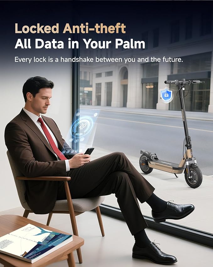 Electric Scooter for Adults, 30-32Miles Long Range Electric Scooters, 500W-750W Motor & 21-25MPH Adults Commuting Scooters, 10" Tires, Lightweight Foldable E-Scooter with Turn Signals