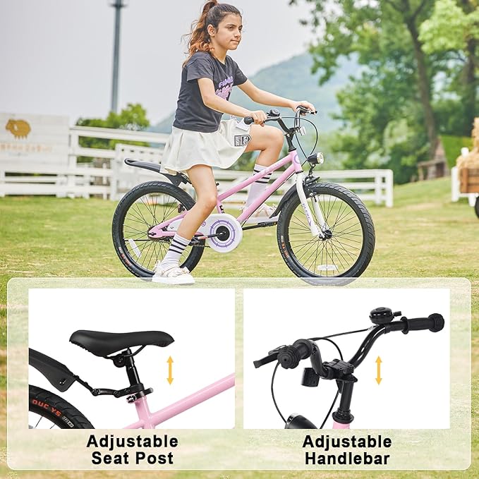 Glerc Fantacy Kids Bike, 12-20 Inch Children Bicycle for 2-13 Years Old Boys Girls, Kids Bicycle with Water Bottle Holder & Headlight & Training Wheels, Multiple Colors