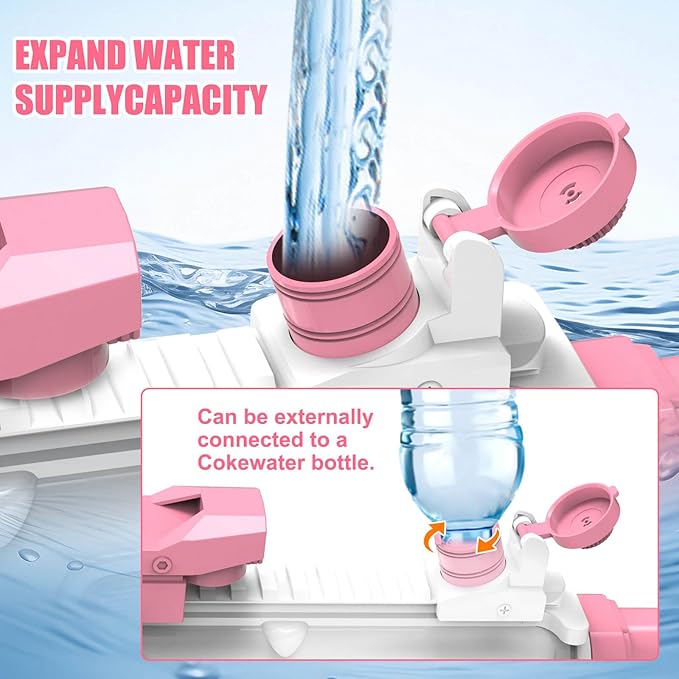 JONEG Electric Water Blaster for Kids Adults - Automatic, Extended-Range, Universal Inlet, Summer Outdoor Beach Swimming Pool Party Toys, Gift for Kids Age 8 9 10 11 12 Years Old Boys