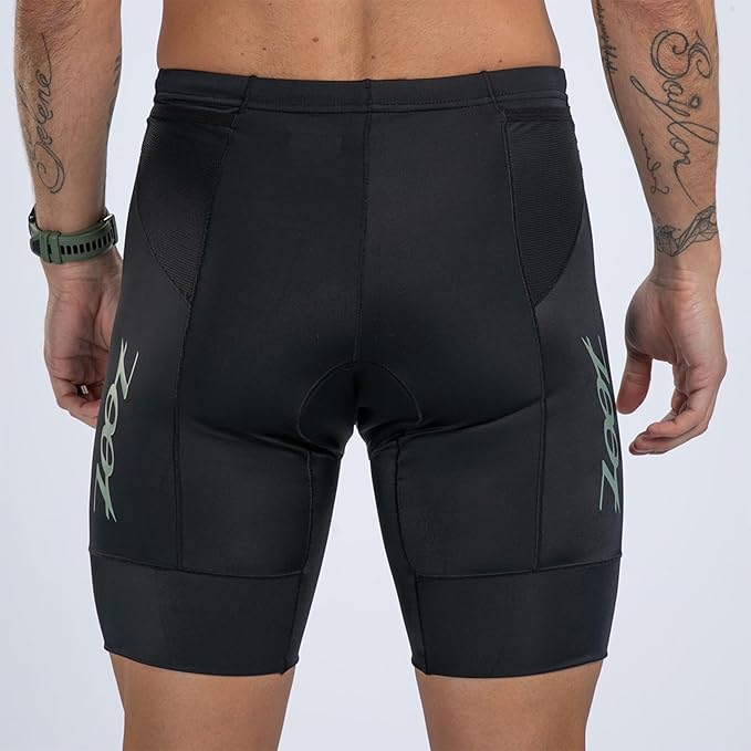 Zoot Men’s Core 7-Inch Tri Shorts, Quick Dry Performance Triathlon Shorts with Cycling Chamois Pad, Pockets & UPF 50+ Fabric