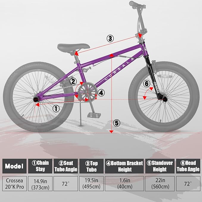 Freestyle BMX Bike, 18 20 Inch Kids Bicycle for 5-13 Years Old Kids and Beginner Level Rider, Multiple Colors