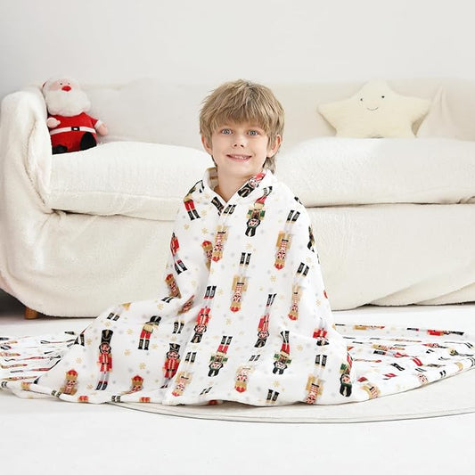 Viviland Kids Throw Blanket, Cavalier Print Blankets for Kid, 50" x 60" Soft Warm Lightweight Plush Throw Fleece Blanket