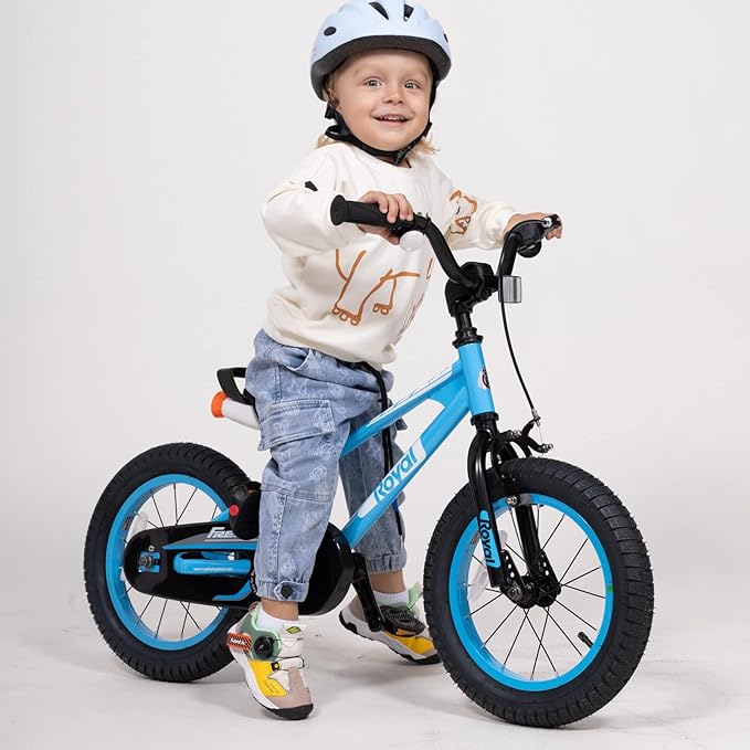 RoyalBaby Kids Bike EZ Balance to Pedal Dual Handbrake Toddlers Boys Girls Bicycle 12-20 Inch for Age 3-10 Years