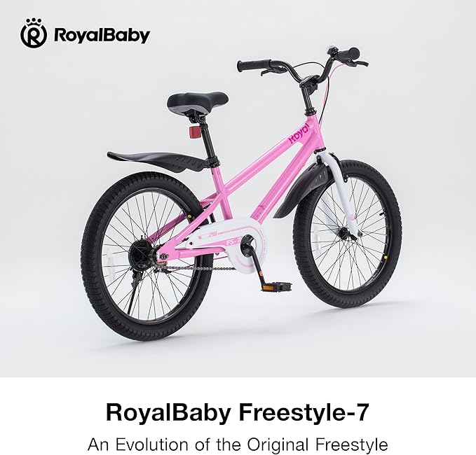 RoyalBaby Kids Bike EZ Balance to Pedal Dual Handbrake Toddlers Boys Girls Bicycle 12-20 Inch for Age 3-10 Years