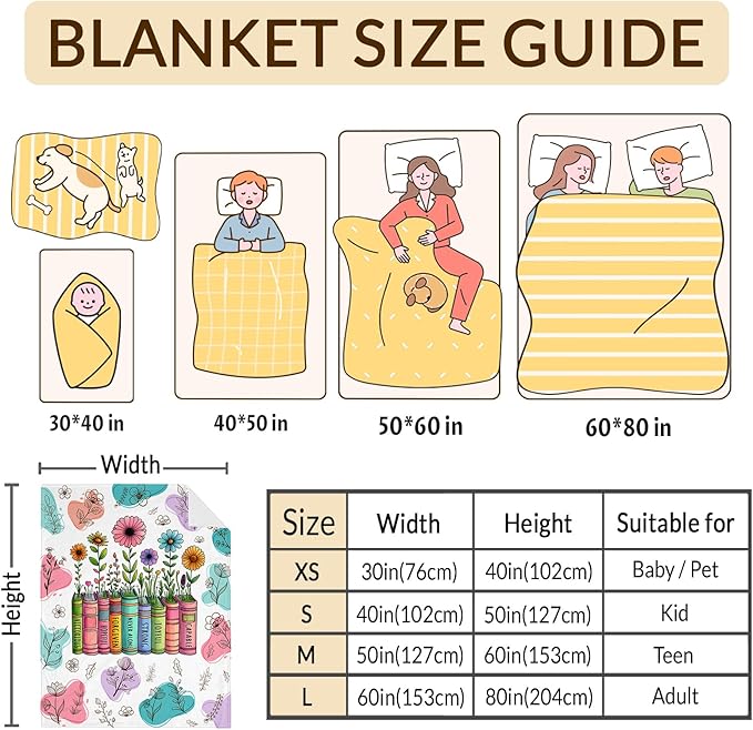 Blanket for Girls Women, Christian Throw Blanket Gifts for Kids Teens Adults, 50"x60" Cute Soft Flannel Cozy Comfy Blankets Gift for Girl, Warm Throws for Couch Sofa Bed Decor, Christian Gift