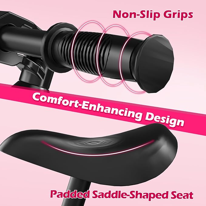 Ridego 14 Inch Balance Bike for Kids 3-6 Year Old,Lightweight Kids Bike with Adjustable Seat, Push Bicycle with Air Rubber Tires，Ride-on Toys Birthday Gift