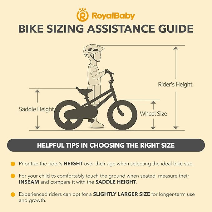 RoyalBaby Kids Bike EZ Balance to Pedal Dual Handbrake Toddlers Boys Girls Bicycle 12-20 Inch for Age 3-10 Years