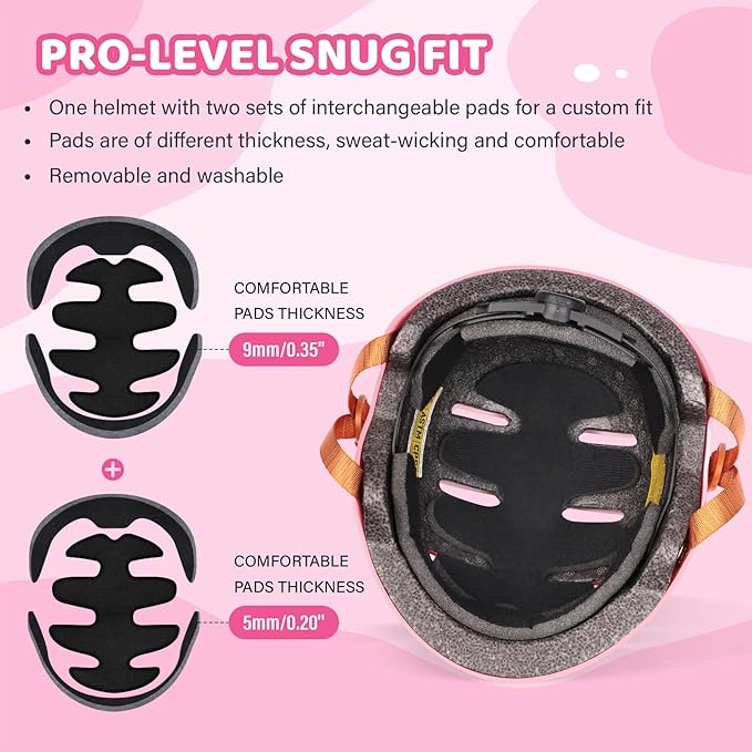 Kids Bike Helmet Ages 3-5-8-14, CPSC ASTM CPSIA Certified Toddler Helmet