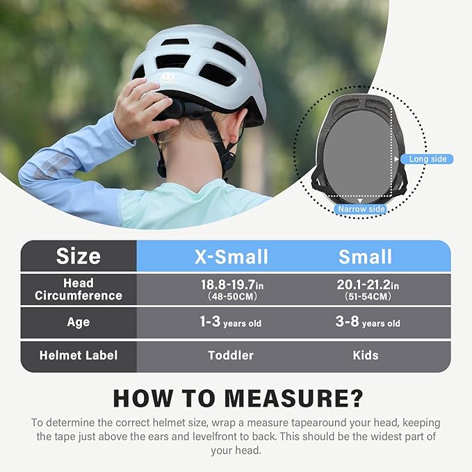Toddler Kids Bike Helmet, Adjustable Infant Baby Bicycle Helmet for Age 1-3-5-8 Years Child Boys Girls, Multi-Sport Scooter Skateboard, 2 Sizes