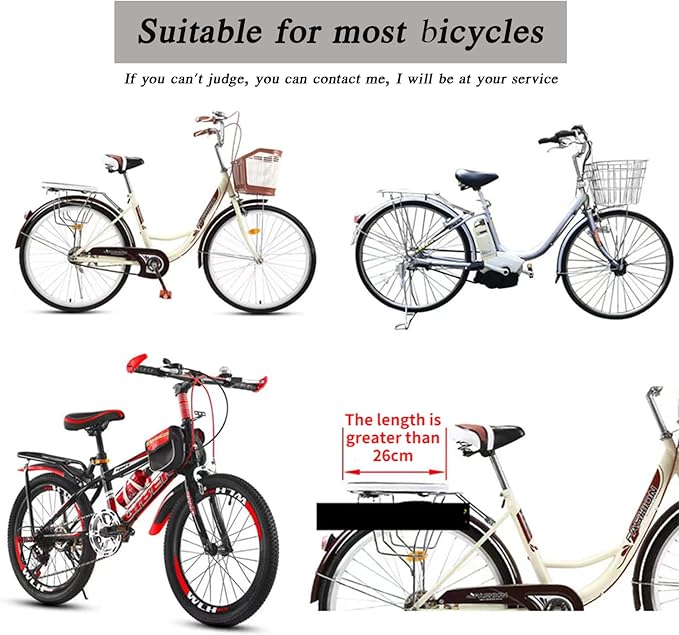 Child Bike Seat,Rear Mount Baby Bike Seat,Kids Back Bike Seat Safety Carrier for Adult Bike Attachment,Mountain Bike,Electric Bikes,Bicycles (Black)