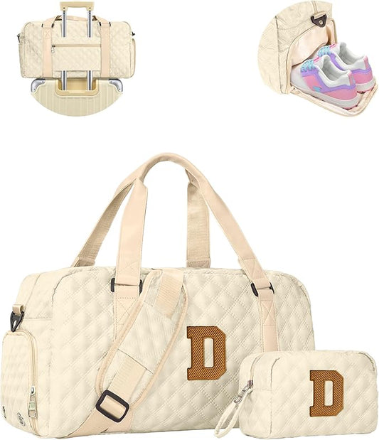 Girls Birthday Gifts, Travel Duffel Bag, Personalized Weekender Bag, Monogram Overnight Bag Gift for Grandmother, Birthday Gifts Personalized Gifts Bridesmaid Gifts, Mom Gifts