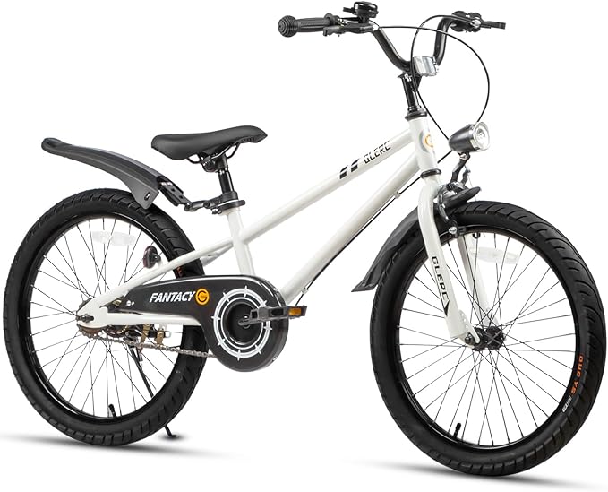 Glerc Fantacy Kids Bike, 12-20 Inch Children Bicycle for 2-13 Years Old Boys Girls, Kids Bicycle with Water Bottle Holder & Headlight & Training Wheels, Multiple Colors