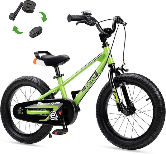 RoyalBaby Kids Bike EZ Balance to Pedal Dual Handbrake Toddlers Boys Girls Bicycle 12-20 Inch for Age 3-10 Years