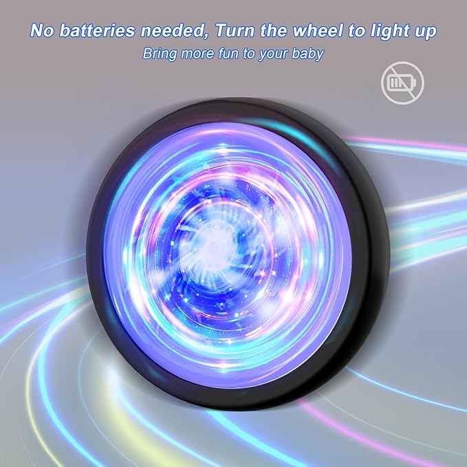 Colorful Lighting Baby Balance Bike Toys for 1 Year Old Boy Girl Gifts, 10-36 Month Toddler Balance Bike, No Pedal 4 Silence Wheels & Soft Seat First Bike, One Year Old Boy Girl Birthday Gifts.