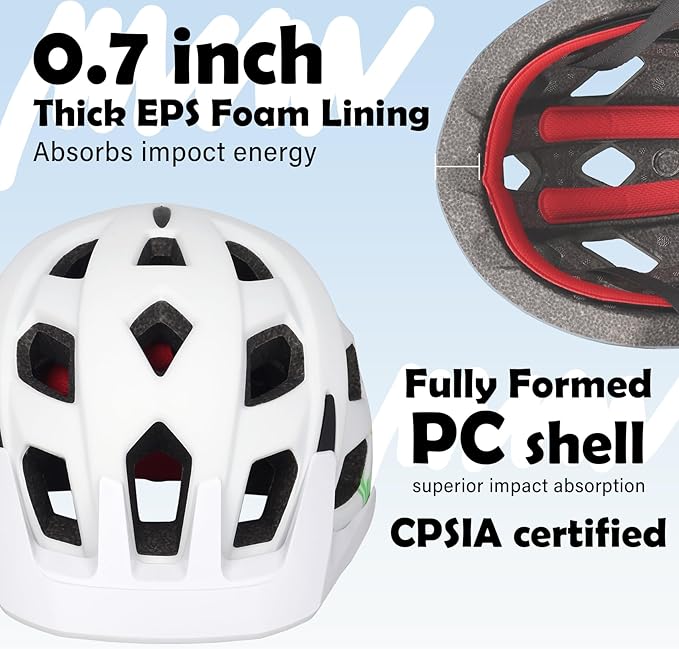 Kids Bike Helmet, 2 Size Adjustable for Youth Toddler Boys & Girls 3-5-8-10-12-14 Years, Child Helmets with Visor for Skating Cycling Scooter