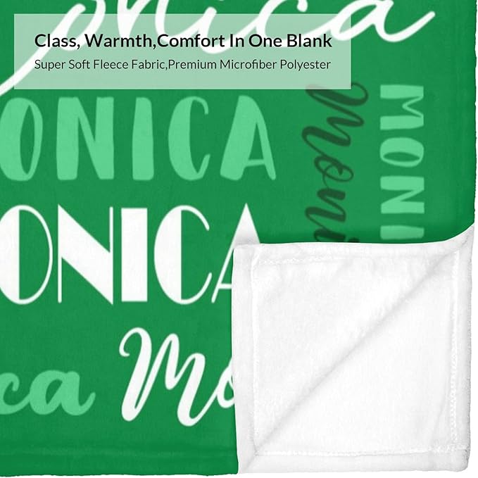 Name Blanket Personalized Blanket for Adult Kids Flannel Customize Throw Blanket Custom (Color 22, 50 x 60 Inches)