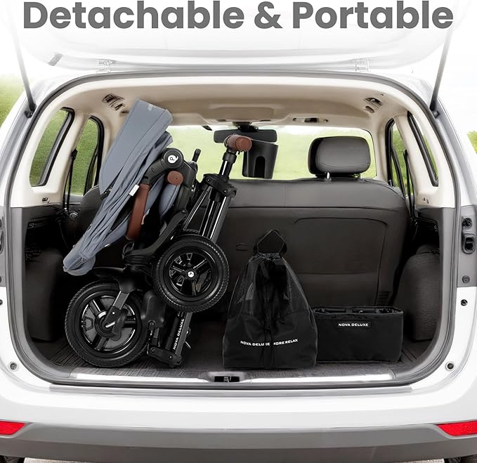 Baby Bike Stroller for Age 10 Months to 6 Years Old,8 in 1 Folding Toddler Bike Stroller with Removable Canopy & Guardrail Rotatable Seat -Tricycle for Toddlers Age 3-5 Boys & Girls Gift Trike