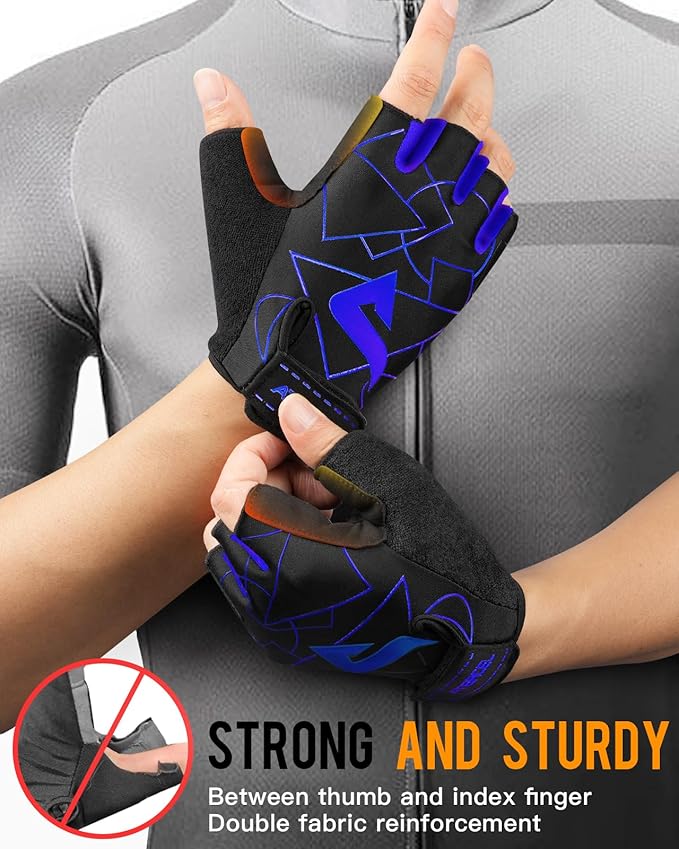 ATERCEL Cycling Gloves - Men's Bicycle Gloves for Cycling, Workout, Gym, Training, Weight Lifting, Outdoor, Dirt Bike, Mountain Bike, Riding