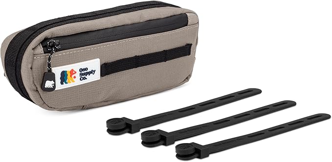 Bike Frame Bag – Waterproof Zippers and Water-Resistant Fabric, Dual Storage Compartments, Adjustable Straps – Fits All Frame Sizes, Perfect for Cycling, Commuting, and Adventure Rides (Smoke Gray)