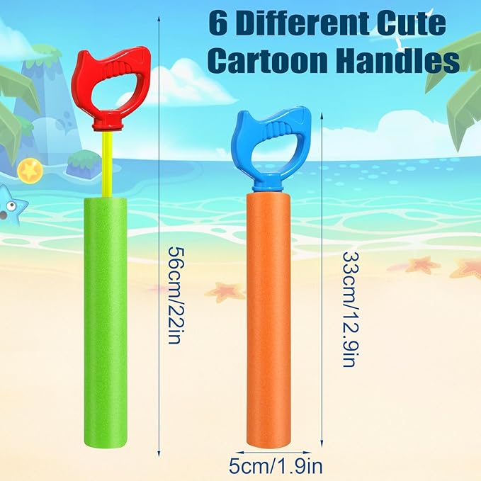 Water Squirters for Kids Water Guns Toys for Toddlers Durable Water Soaker Blaster Toys Water Squirter Shooter for Summer Outdoor Game Pool Beach Party (4 Pcs)