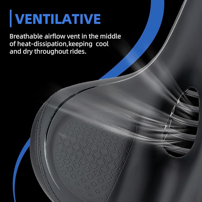 ROCKBROS Oversized Bike Seat for Peloton Bike/Bike+ Seat Replacement Wide Comfortable Bike Seat Cushion Exercise Bike Seat