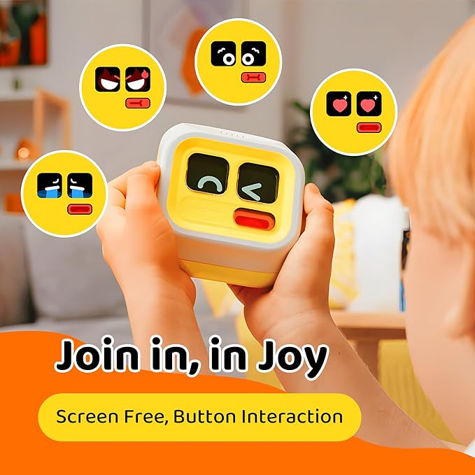 Interactive Storytelling Toys for Kids: Story Audio Machine with 3 Expression Buttons, 3 Story Cards with 120 Stories, 600 Minutes, Birthday Gift for Boys and Girls, Learning, Travel, Bedtime