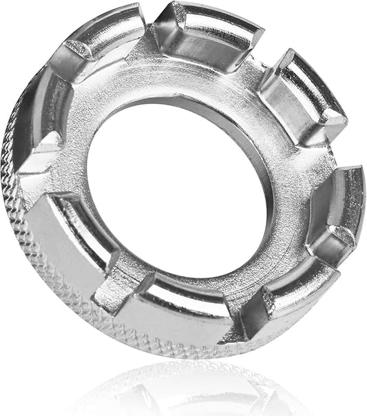 Bicycle Spoke Wrench Tool, Hardened Steel 6-in-1 Spoke Rim Tool for Adjusting and Repairing Bicycle Wheel Tension
