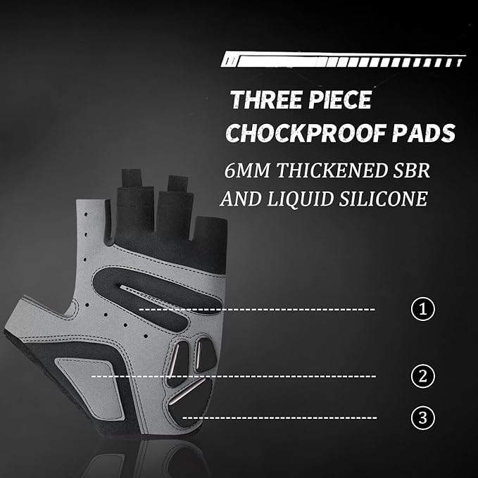 Cycling Gloves,Gel Padded Bike Gloves for Men Cycling,Anti-Slip & Shock-Absorbing Lightweight & Breathable Design Road Bicycle Half Finger for Women