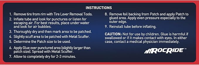 16-PC Inner Tube Patch Bicycle Repair Kit. Also for Inflatable Dinghies, ATVs, BMX and Motorcycles.