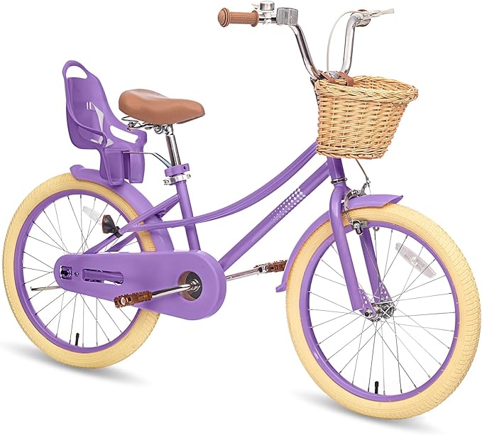 XJD Girls Bike for Toddlers and Kids Ages 2-12 Years Old,12 14 16 Inch Kids Bike with Training Wheels & Basket