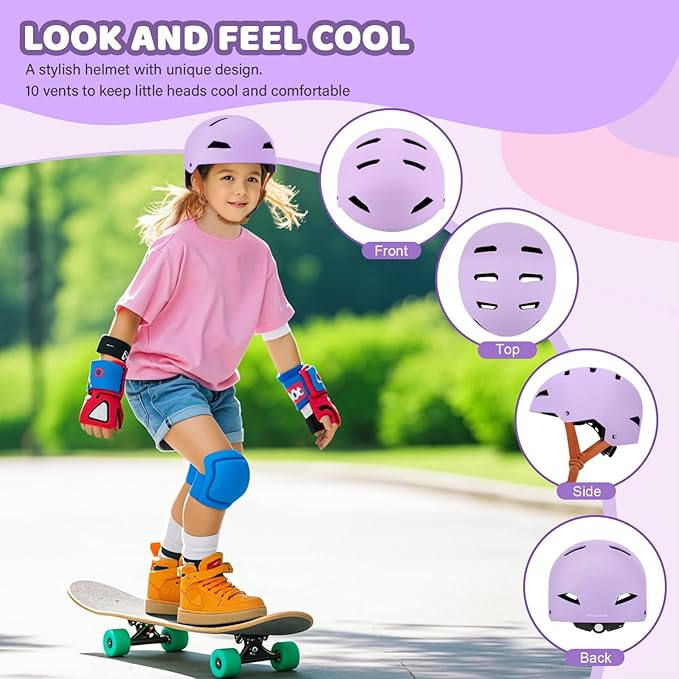 Kids Bike Helmet Ages 3-5-8-14, CPSC ASTM CPSIA Certified Toddler Helmet