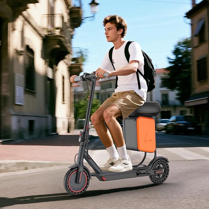 Electric Scooter - 8.5"/10" Solid Tire, Powerful 350W/500W Motor, Top Speed 19 MPH, Max 16-22 Miles Ranges, Load 265LBS, Aluminum Alloy Frame Foldable Commuting Escooter for Adults & Teens