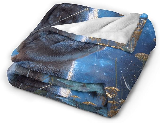 Rabbit Blanket Gifts for Girls Boys Galaxy Rabbit Throw Blankets Cozy Plush Fleece Flannel Fuzzy for Women Men Decor 60"X50"