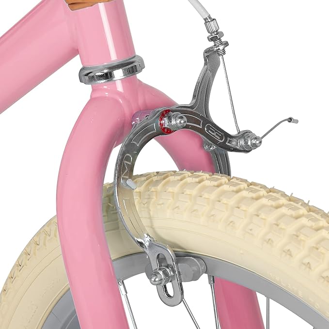 JOYSTAR Girls Bike for 2-12 Years Old Toddlers and Kids, 12" 14" 16" 18“ Retro Style Kids Bike with Training Wheels, 20 Inch Children Bicycle with Kickstand