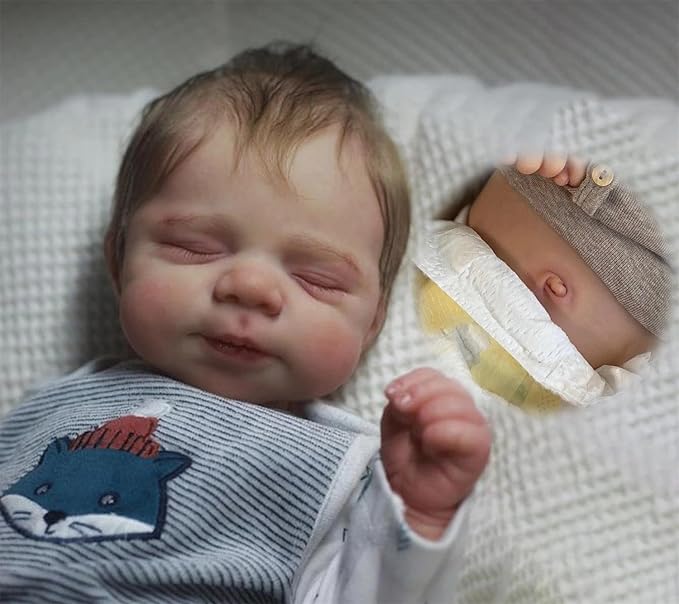 Anano Real Life Baby Dolls Silicone Realistic Babies Baby Doll Realistic Newborn Babys Dolls for 2+ Year Old Kids Silicone Reborn Babys Doll Bebes Reborn Reborns Babies