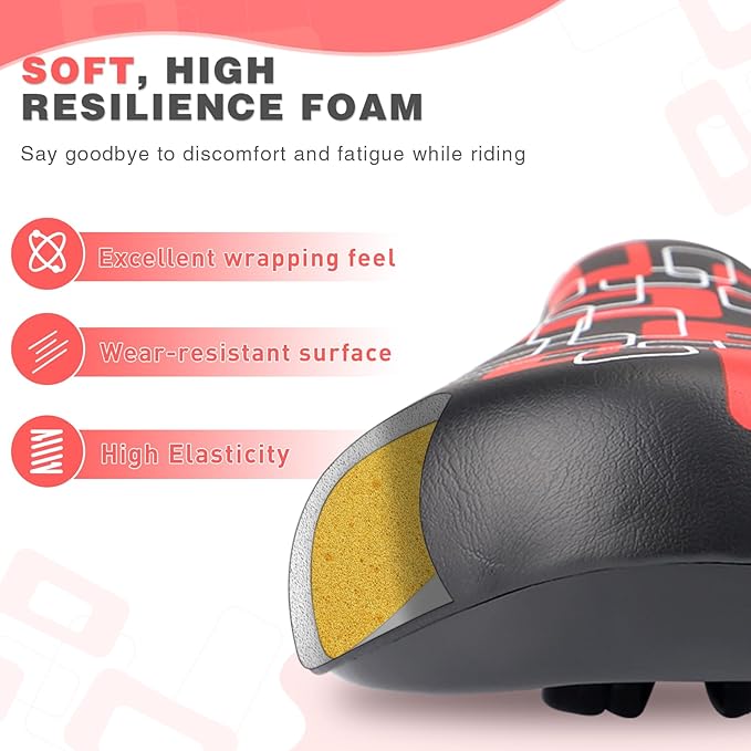 WEEROCK Kids Bike Seat, Child Bike Seats for 14" 16" 18" 20" 24" Kid Bicycle, Kids Bike Replacement Saddle for Boys Girls Bicycles