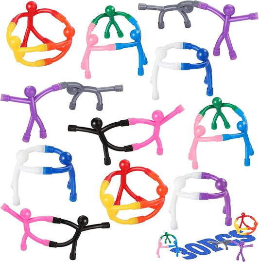 Magnetic Toys,Colourful Travel Toys,Magnetic Men,Magnet People,Fridge Magnets,Magnets for Boys and Girls,Whiteboard,Easter,Refrigerator,Office - 30Pack
