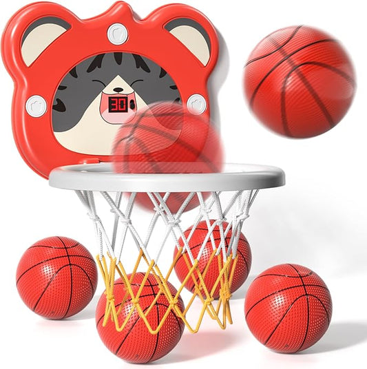 Toddler Basketball Hoop Indoor Toys Gifts for 3 4 5 Year Old Boys Kids, Indoor Mini Scoring Basketball Hoop for Toddler Kids Boys Ages 3-5 4-6, Ideal 3 4 5 6 Year Old Boys Birthday Gifts