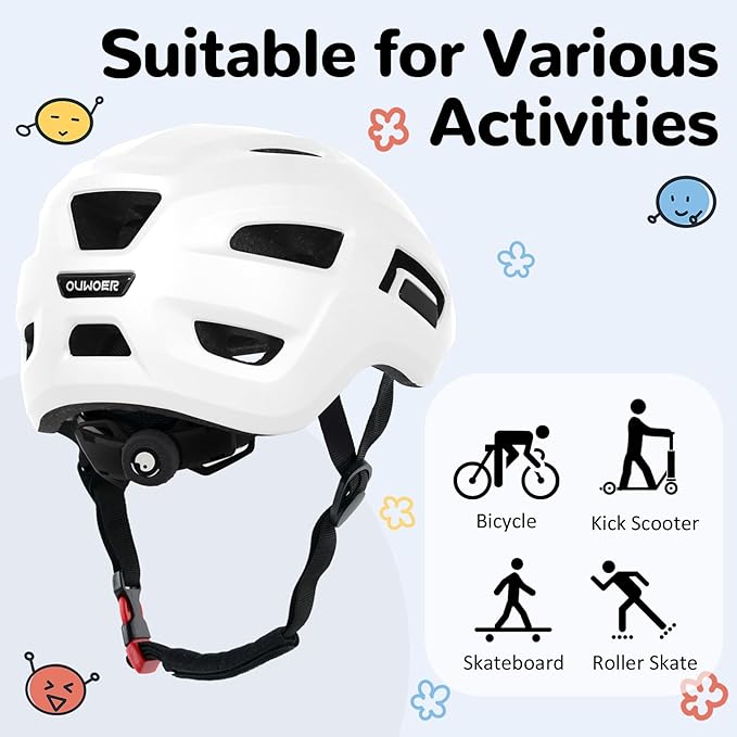 Toddler/Kids Bike Helmet, Adjustable and Multi-Sport, from Infant to Schoolchild, 2 Sizes