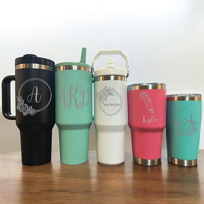Stainless steel bottle 40oz water bottle Western tumbler Workout water bottle Gift for her New tumbler (Personalize it)