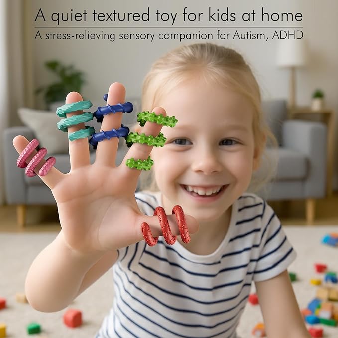 Sensory Fidget Toys for Kids Adults,6PCS Flexible Fidget Sticks for Stress Anxiety Autistic ADHD, Calm Down Travel Airplane Essentials Toys, Stuffers for Teens Kids