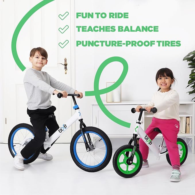 Aluminum Balance Bike for Kids and Toddlers - (Lightweight - 4LBS) - Toddler Bike - No Pedal Sport Training Bicycle - Bikes for 18 Months to 2, 3, 4, 5, 6 Year Old - Green