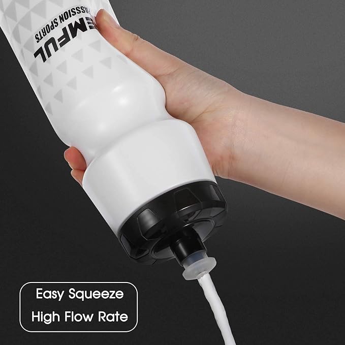 GEMFUL Bike Water Bottle BPA Free 750 ml 2 Pack