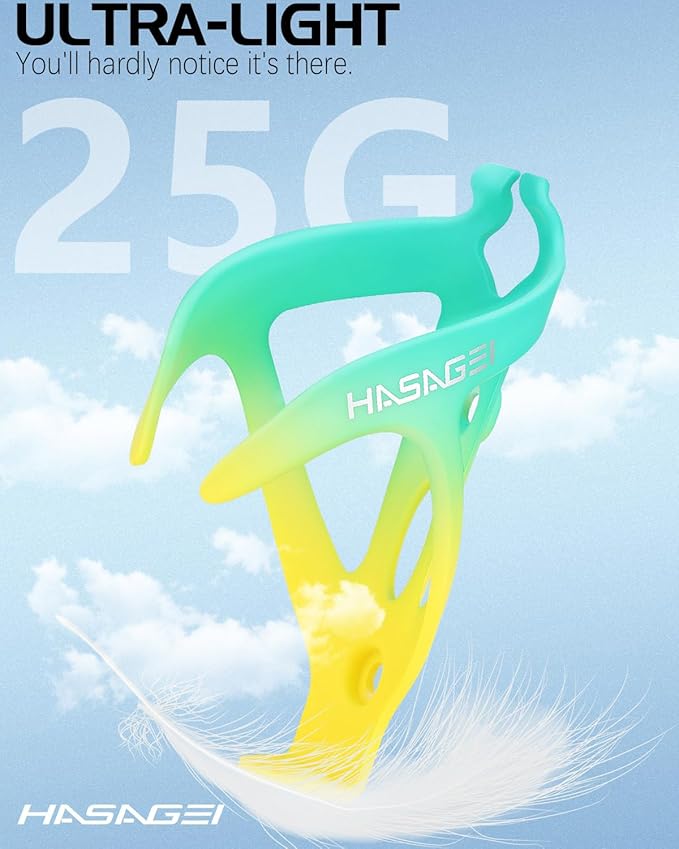 Bike Water Bottle Holder, Durable Non-Slip Lightweight Universal Bicycle Bottle Cage for Mountain/Road Cycling Accessories