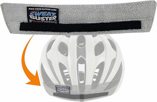 Skinny Bike Helmet Sweatband. Stops Dripping Sweat. Premium Comfort, Simple Helmet Integration & Quick Removal for Washing. All Cycling Helmets