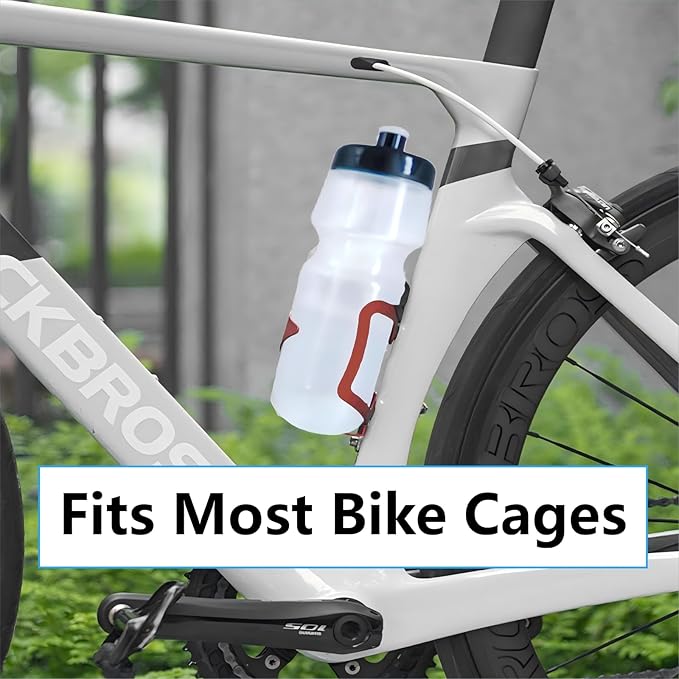 Sports Squeeze Water Bottle, 24 oz Cycling Water Bottle, BPA-Free, Leak-proof, Suitable for Cycling Gym Hiking Outdoor Hydration. (Clear) (1)