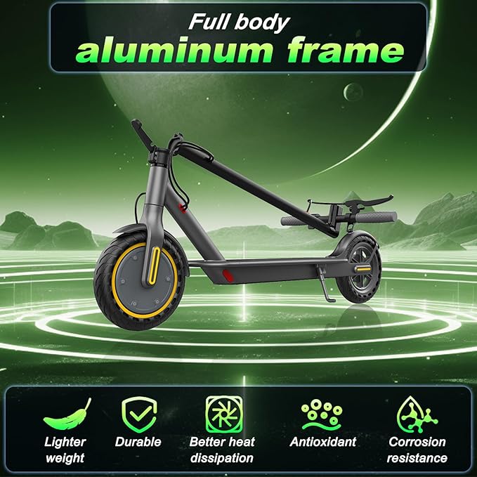 E Scooter for Adults 19-22 MPH 350/500W Motor 281/441Wh Battery,8.5"/10" Tires,Motorized Scooter Up to 22 Miles Range, Foldable Scooter with Double Shock Absorption/Bearing 265 LBS/APP Control