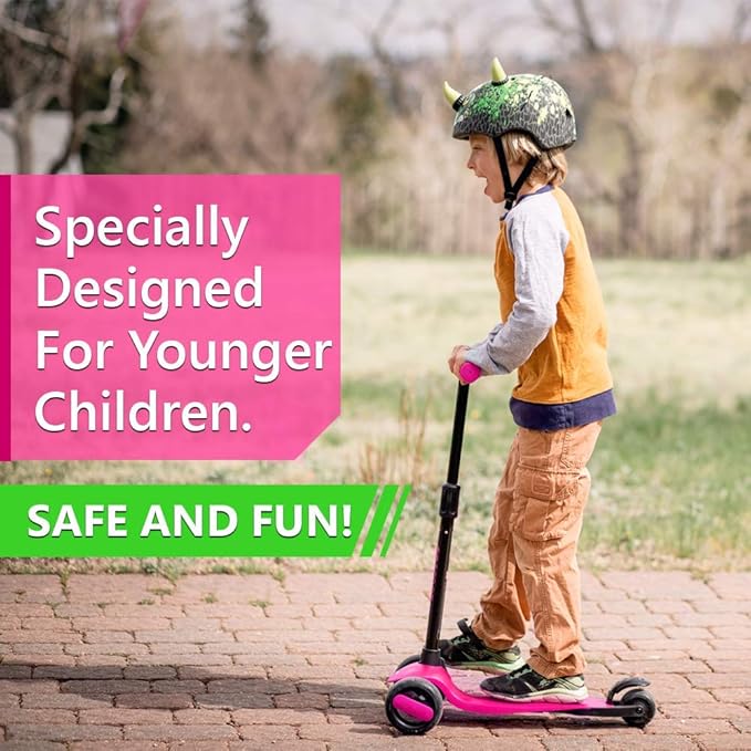 New-Bounce Scooters for Toddlers - 3 Wheel Scooter for Kids with Adjustable Handlebar - The GoScoot MAX is Perfect for Children and Toddlers, Girls and Boys Ages 3-10